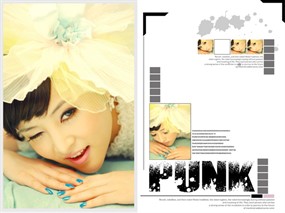 青春靓丽美女写真PSD素材